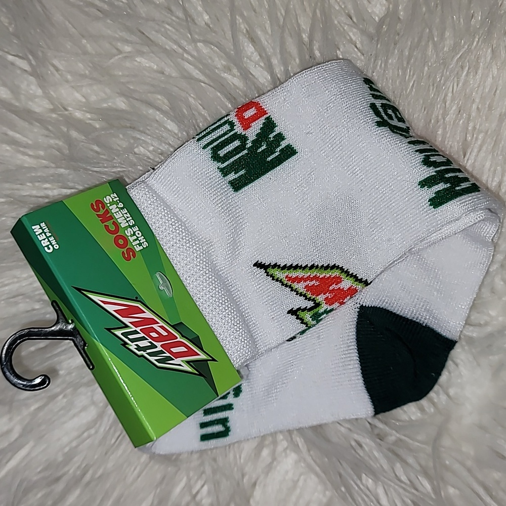 Mountain Dew Novelty Socks